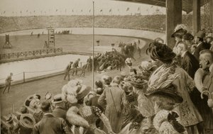 Avslutningen av maratonløpet, de olympiske leker, 1908